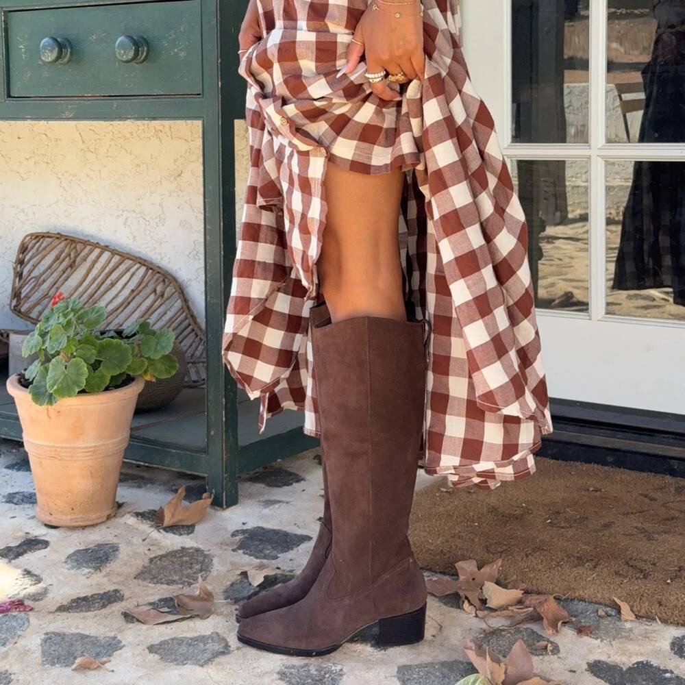 Dolce Vita Virona H2O Waterproof Tall Boot Brown Suede 9.5 NWT Elevated Basics